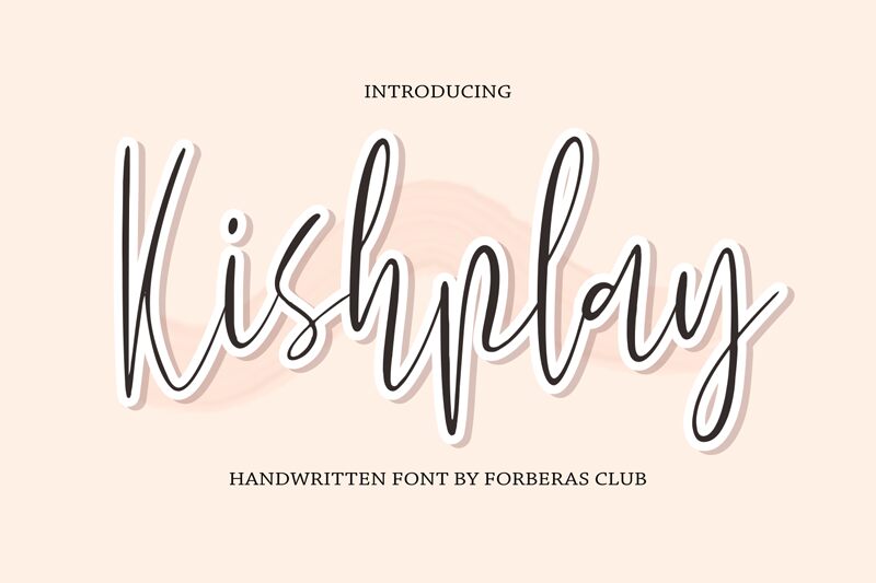 Kishplay Schriftart