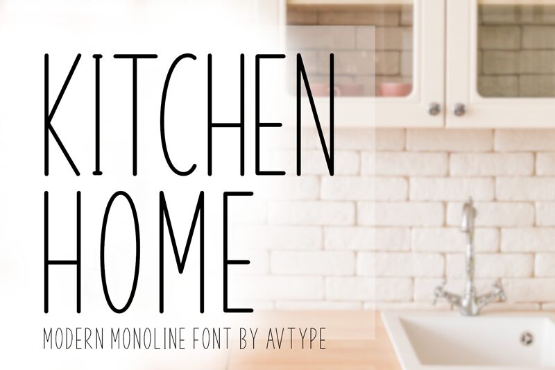 Kitchen Home フォント