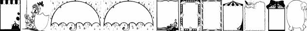 Preview of the KiddyFrames font