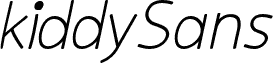 kiddySans-Italic