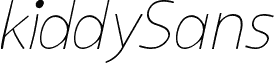 kiddySans-LightItalic