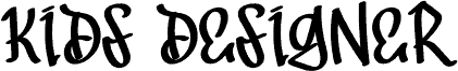 Preview of the Kids Designer font