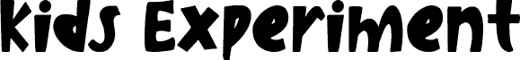 Kids Experiment font