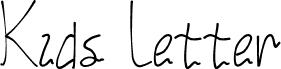 Kids Letter Demo