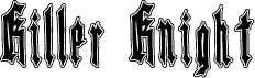 Killer Knight Contour font