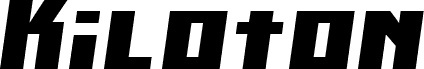 Kiloton Condensed Italic