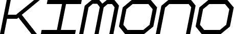Kimono Kong Italic