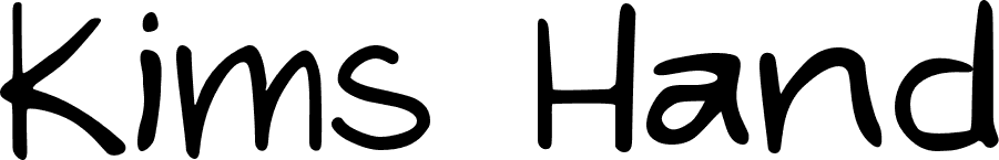 Kims Hand font