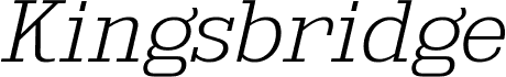 KingsbridgeExEl-Italic