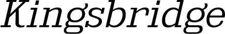 KingsbridgeExLt-Italic