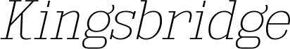 KingsbridgeUl-Italic