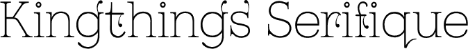 Kingthings Serifique Ultralight