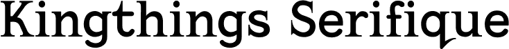 Kingthings Serifique