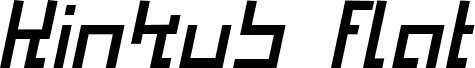 Kinkub flat Italic