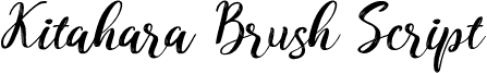 Kitahara Brush Script demo vers