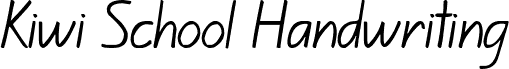 Kiwi School Handwriting Regular
