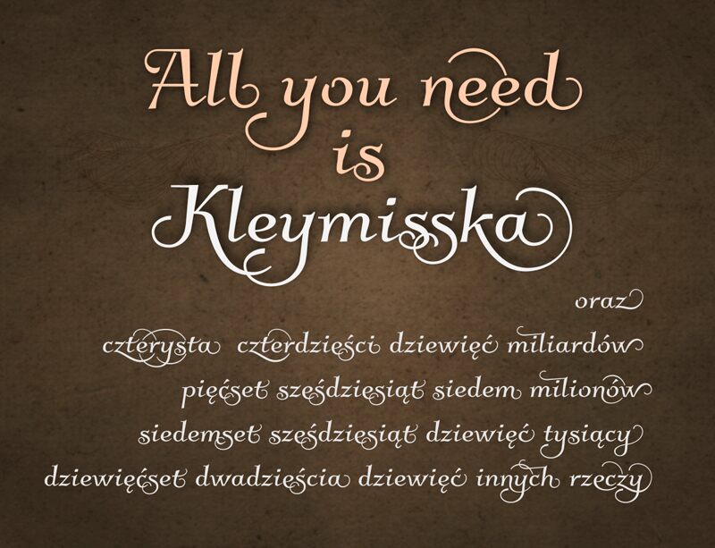 Kleymisska Font