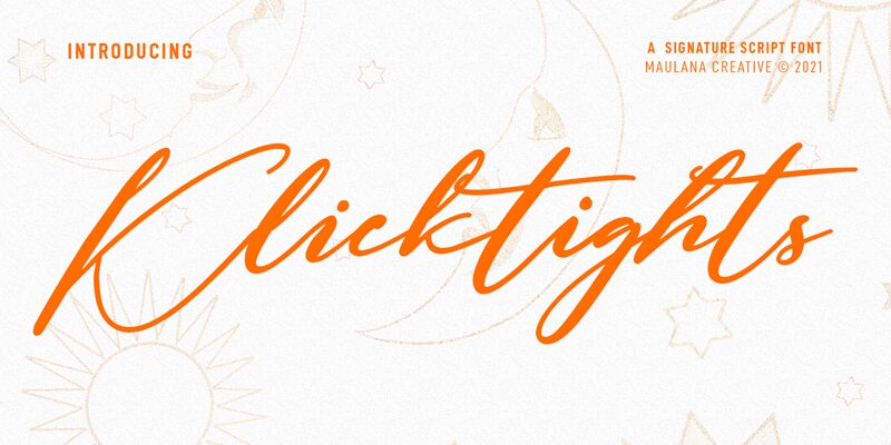 Klicktights Druh písma