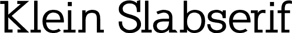 KleinSlabserif-Medium
