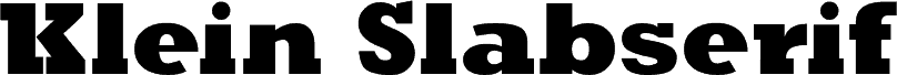KleinSlabserifBlaxX