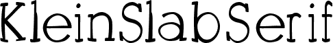 KleinSlabSerifBold
