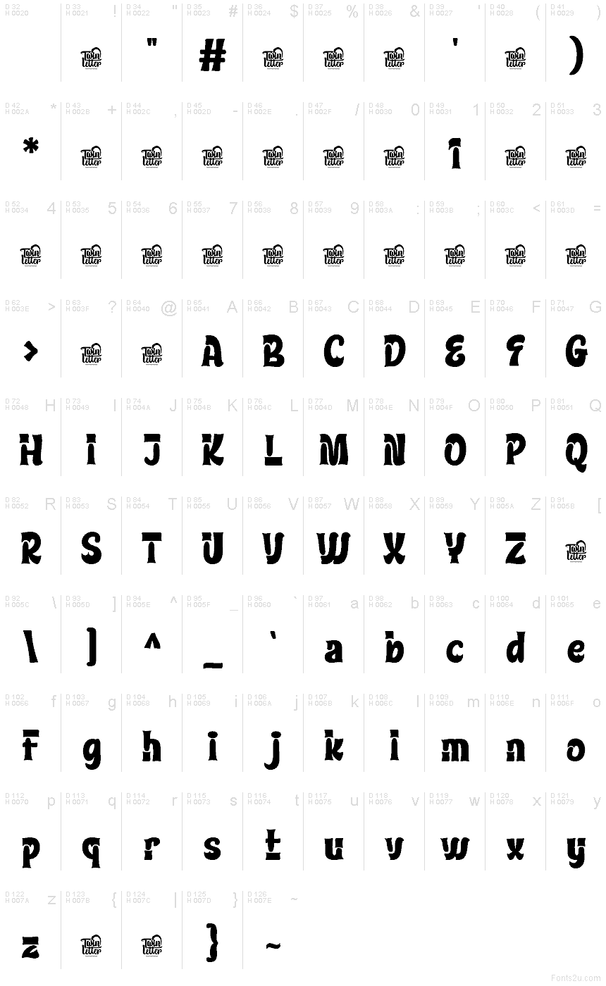 Basis-Lateinisch - Zeichentabelle