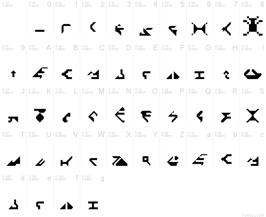 klingon caps only lower case coming soon Regular font | Fonts2u.com