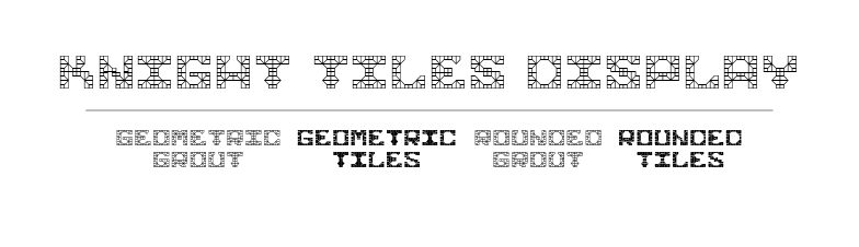 Knight Tiles Шрифт