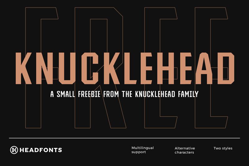 Knucklehead Schriftart