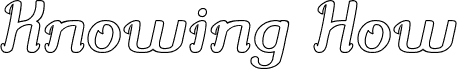 معاينة خط Knowing How-Hollow