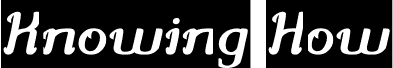 معاينة خط Knowing How-Inverse