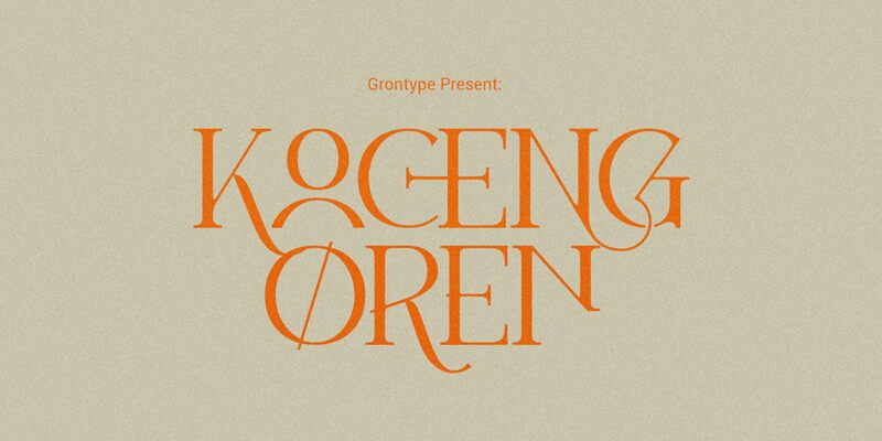 Koceng Oren Schriftart