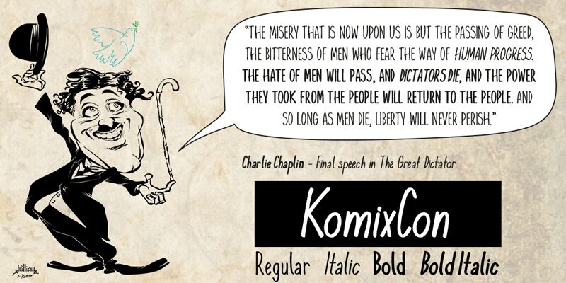 KomixCon Schriftart