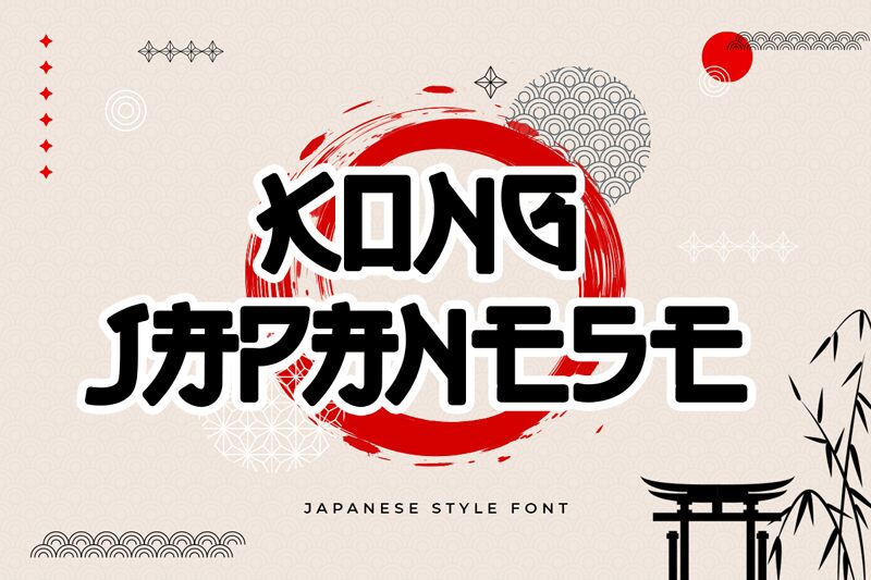 Kong Japanese Schriftart
