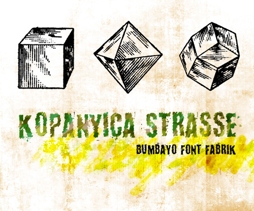 KopanyicaStrasse Schriftart