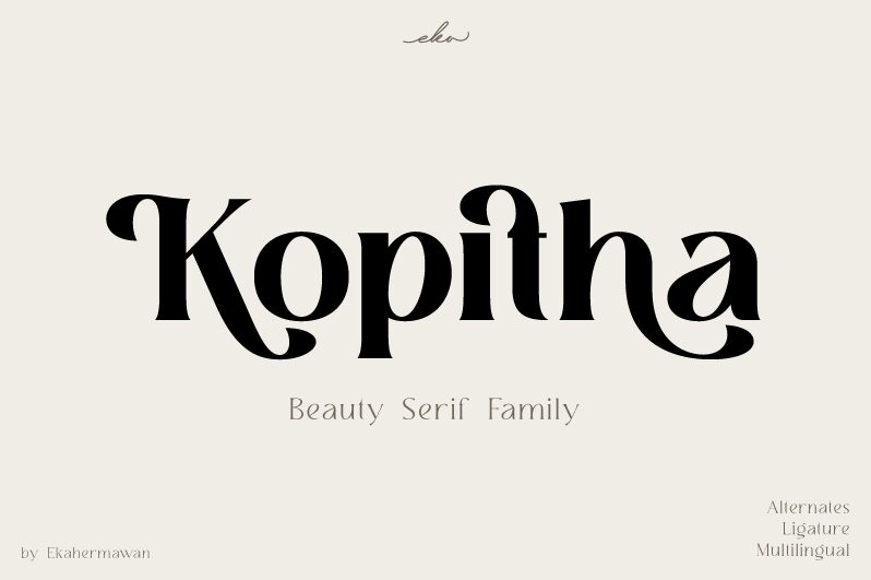 Kopitha Schriftart