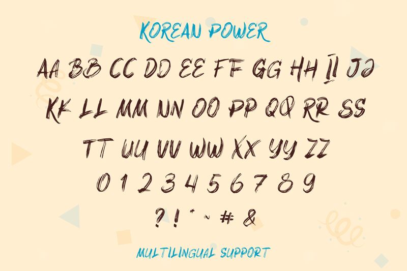 Korean Power Schriftart