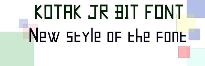 Kotak Jr Bit Druh písma