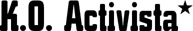 K.O. Activista* Bold