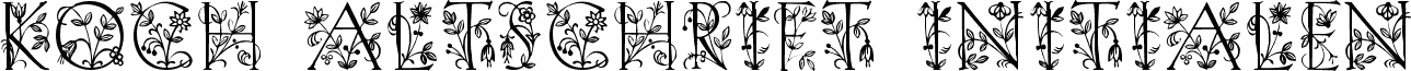 Koch Altschrift Initialen