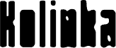 Anteprima del carattere Kolinka Blur Demo Regular