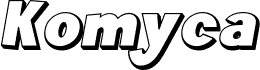 Komyca 3D free version Italic