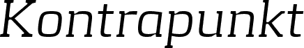 KontrapunktLightItalic