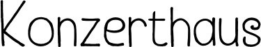 Preview of the Konzerthaus DEMO Regular font