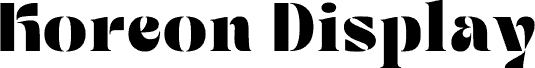 Koreon Display DEMO шрифт