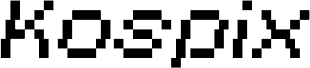 Kospix Demo Italic carattere
