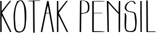 Kotak Pensil