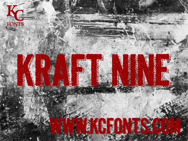 Kraft Nine Schriftart