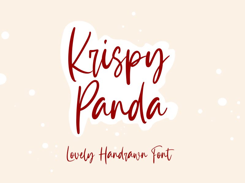 Krispy Panda Czcionka