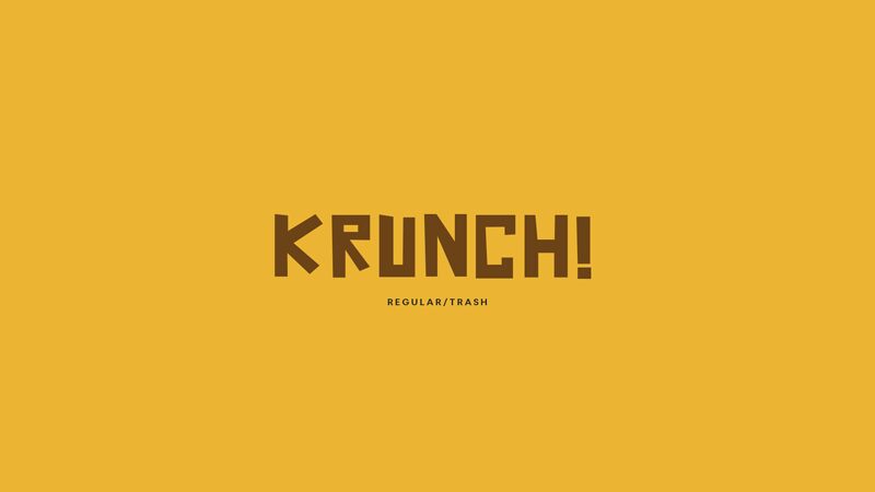 Krunch الخط 